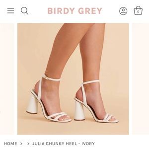 Birdy Grey Bridal Heels NWT